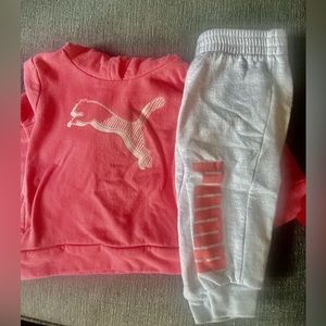 Toddler PUMA jogger set . Toddler size 2T.